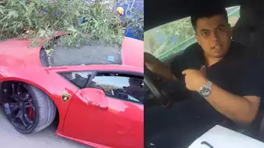 lamborghini car accident