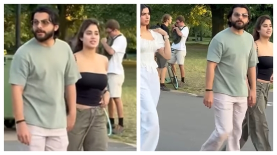 Spotted on the streets of London: Janhvi and Shikhar's love-filled style