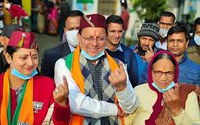 Uttarakhand three-tier panchayat elections – first phase of voting: Tight security in Garhwal and Kumaon divisions, Chief Minister Dhami casts his vote