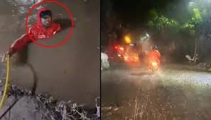 Delivery boy falls into drain amid rain in Hyderabad — TGPWU alleges: “Not just an accident, but a failure of the system”
