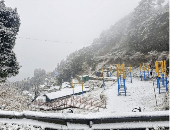 Mussoorie Snowfall Today